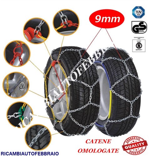 Catene neve 9mm ford mondeo - catene,