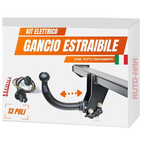 Gancio traino estraibile - gancio, di